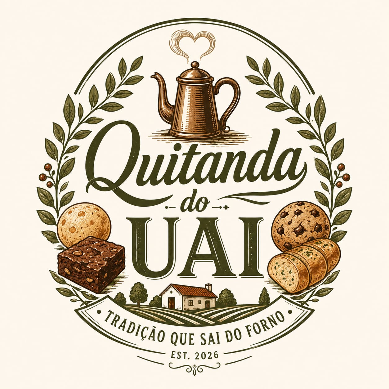 Logo Quitanda do UAI — brownies e pão de queijo artesanais